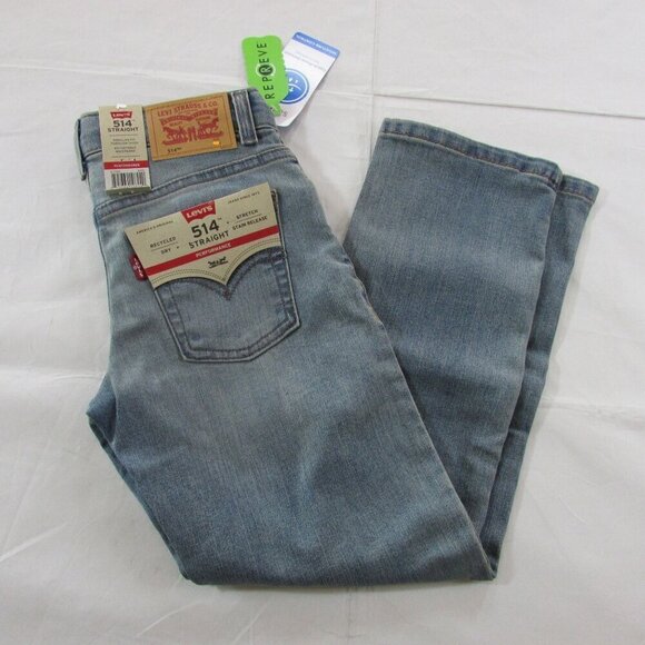 Levi's Boy's 514 Straight Leg Regular Fit Performance Stretch Denim Jeans - Picture 3 of 5